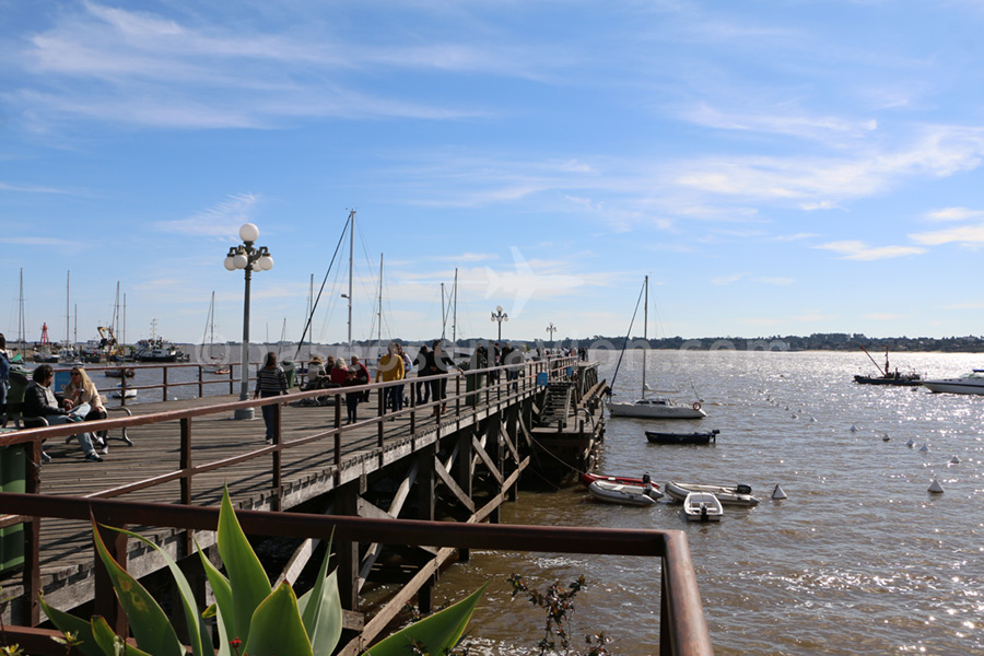 Pier at the yacht club of Colonia